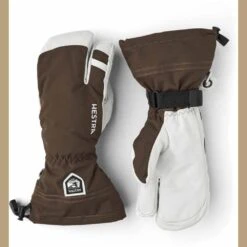 Hestra Heli Army Leather 3-Finger Winter Mitten -Hestra hestra heli army leather 3 finger winter mitten 133