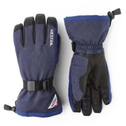 Hestra Unisex Powder Gauntlet 5-Finger Gloves -Hestra hestra unisex powder gauntlet 5 finger gloves 140
